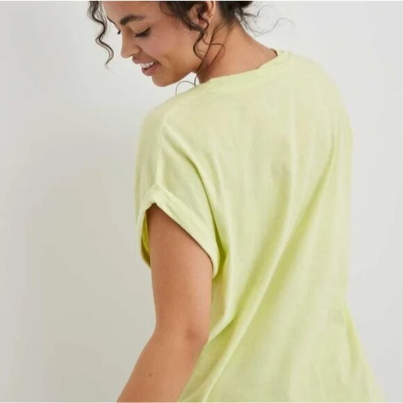 Aerie NWOT boyfriend rope voop tee SIZE XS Green Sleeveless Cotton Top - Picture 8 of 8